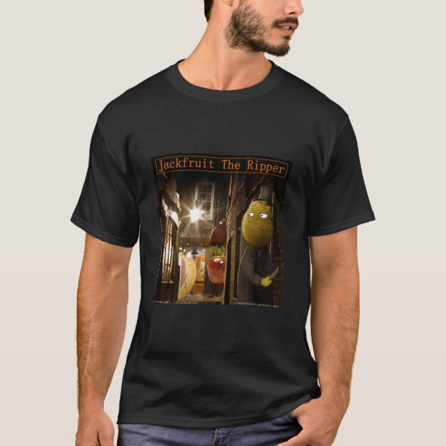 Jackfruit The Ripper Rolig Rick London T Shirt (Framsida)