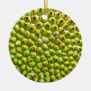 Jackfruiten Dble-sid prydnaden Julgransprydnad Keramik
