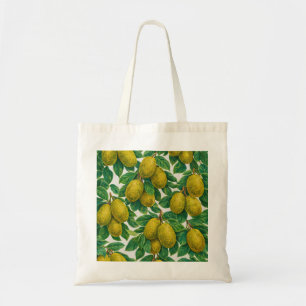Jackfrukt Tropiskt Botaniskt Mönster Tygkasse