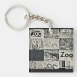 JackHoganArt svart-vit nyckelring