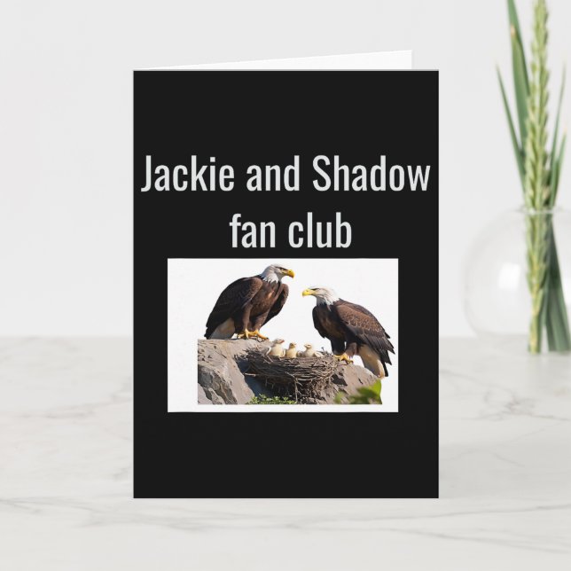 Jackie And Shadow Fan Club Eagles  Kort (Framsida)