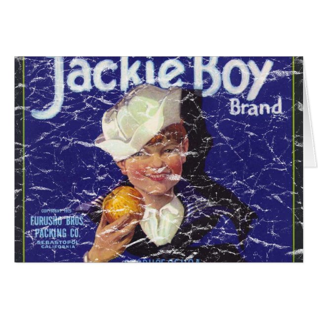 Jackie Boy - förtvivlad Hälsningskort (Framsidan Horizontal)