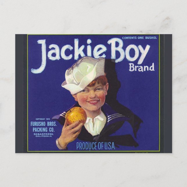 Jackie Boy Vykort (Framsida)
