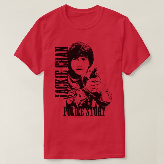 Jackie Chan Police Story T Shirt (Design framsida)