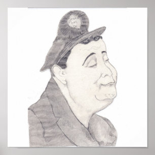 Jackie Gleason karikatyraffisch Poster