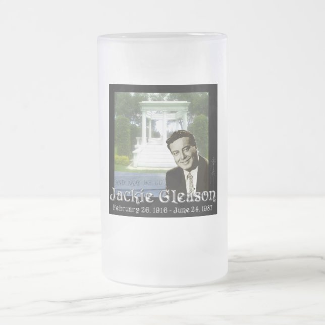 Jackie Gleason Stein Frostat Ölglas (Center)