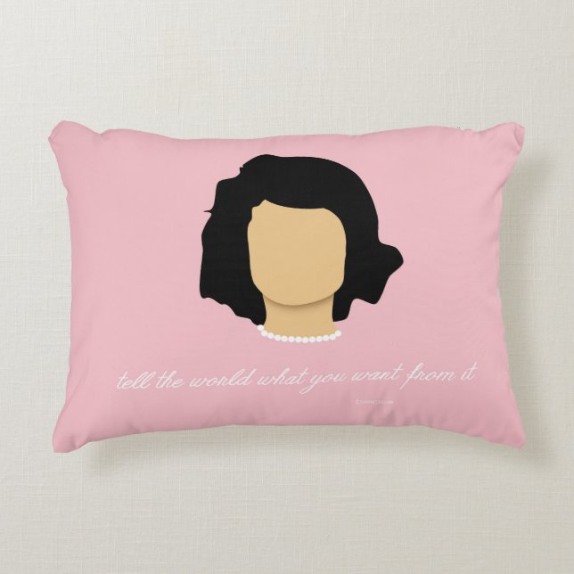 Jackie Kennedy-Onassis accentpillow Prydnadskudde (Framsidan)