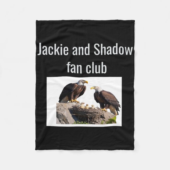 Jackie Och Shadow Fan Club Eagles _1  Fleecefilt (Framsidan)