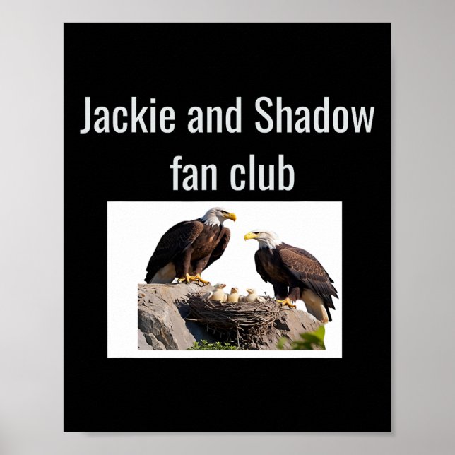 Jackie och Shadow Fan Club Eagles  Poster (Framsidan)