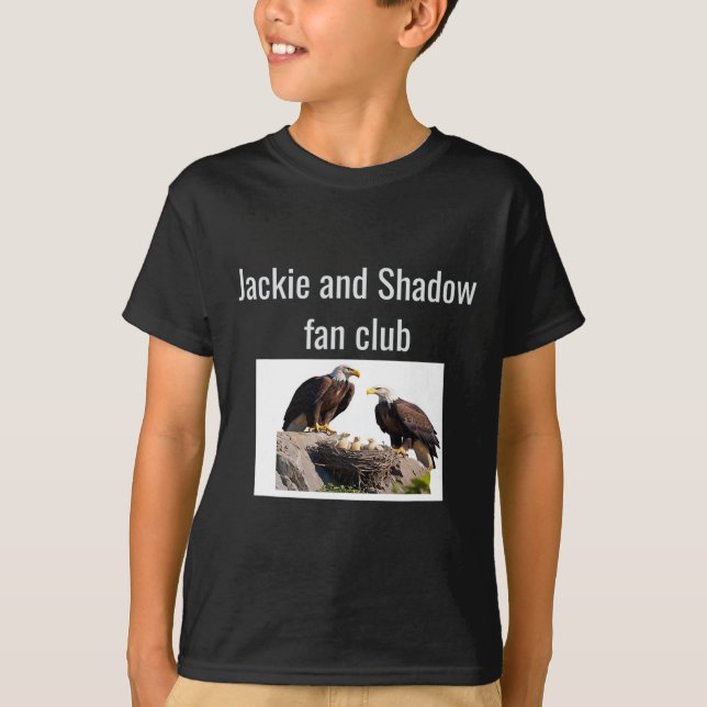 Jackie och Shadow Fan Club Eagles  T Shirt (Framsida)