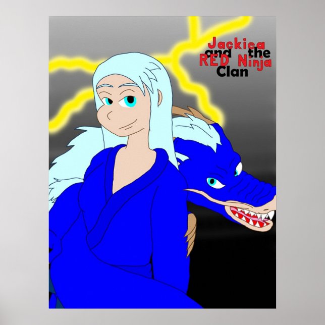 Jackiea och RED Ninja Klan 6 Poster (Framsidan)