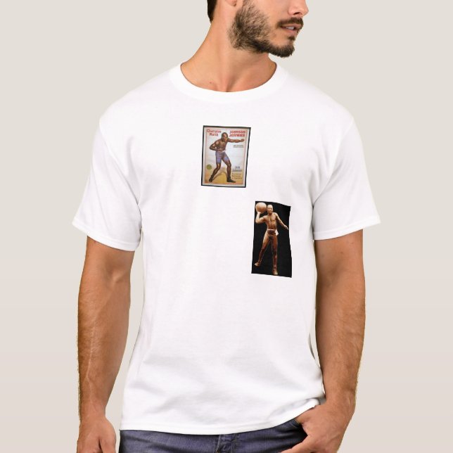 JackJohnson 1910 slagsmål T Shirt (Framsida)