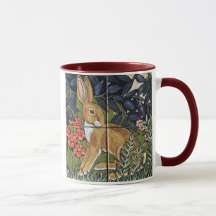 Jackkanin i Blomsterträdgård, Tile Design Mugg