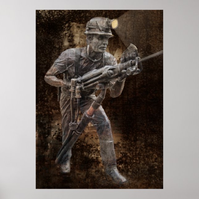JACKLEG DRILLING by MINER Poster (Framsidan)