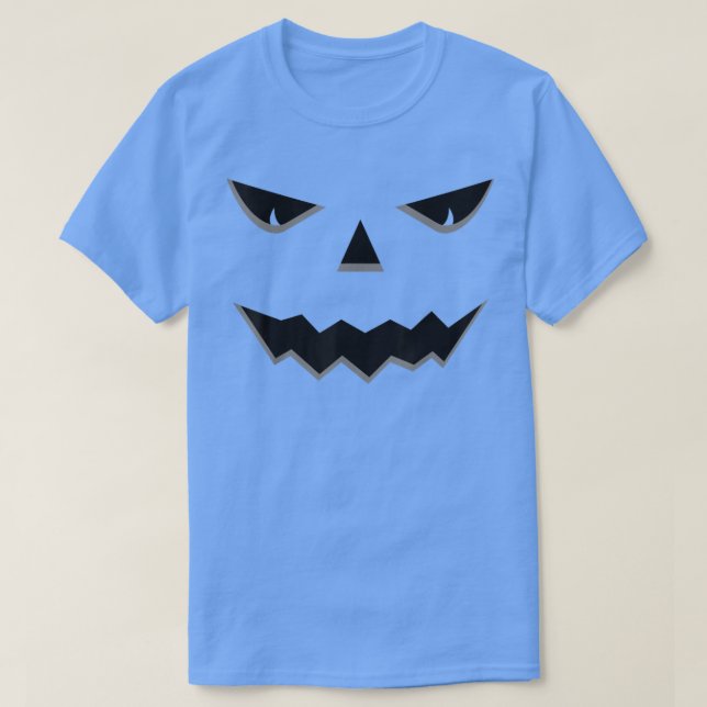 JackOLantern Pumpkin Ansikte Halloween T Shirt (Design framsida)