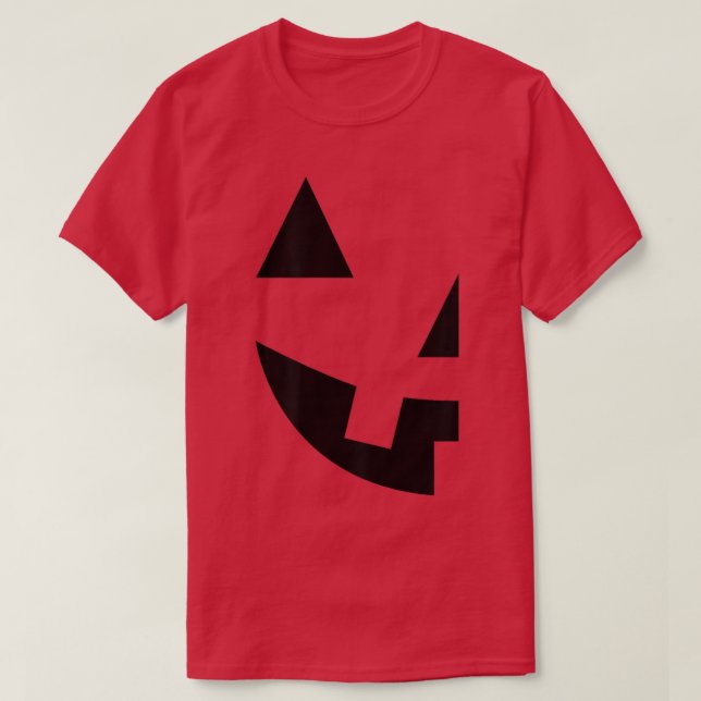 JackOLantern Pumpkin Ansikte Skriv ut Halloween Ma T Shirt (Design framsida)
