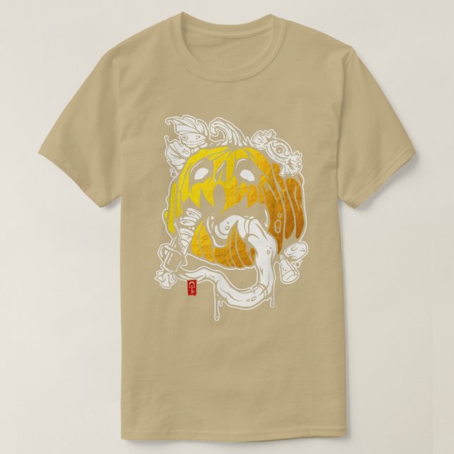 Jacko'lantern Pumpkin T Shirt (Design framsida)