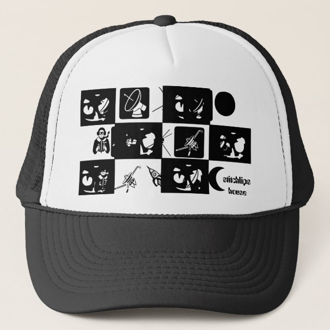 Jackolantern & utomjordingardesign truckerkeps (Framsida)