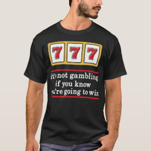 Jackpot 777 Spelautomat Casino Lucky Spelande Spel T Shirt