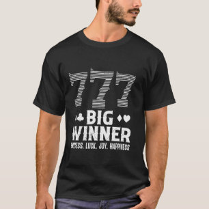 Jackpot Hunter BIG WINNER 777 Fack Maskiner Casino T Shirt