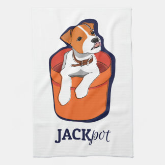 "Jackpot" jackRussell Terrier Kökshandduk