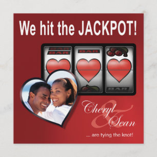 Jackpot Las Vegas Bröllop spara datum Datumet