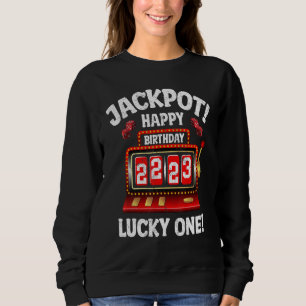 Jackpot Lycklig 23:e födelsedag Firande Slot Morsa T Shirt