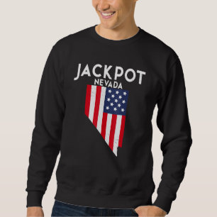 Jackpot Nevada USA Delstat Amerika Resa Nevadan Lång Ärmad Tröja
