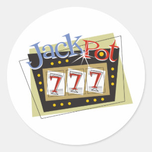 Jackpot Runt Klistermärke