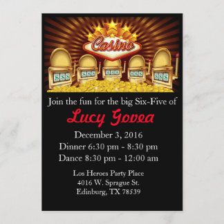 Jackpotfödelsedaginbjudan Inbjudningar