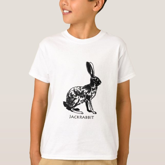 Jackrabbitillustration Tee Shirt (Framsida)