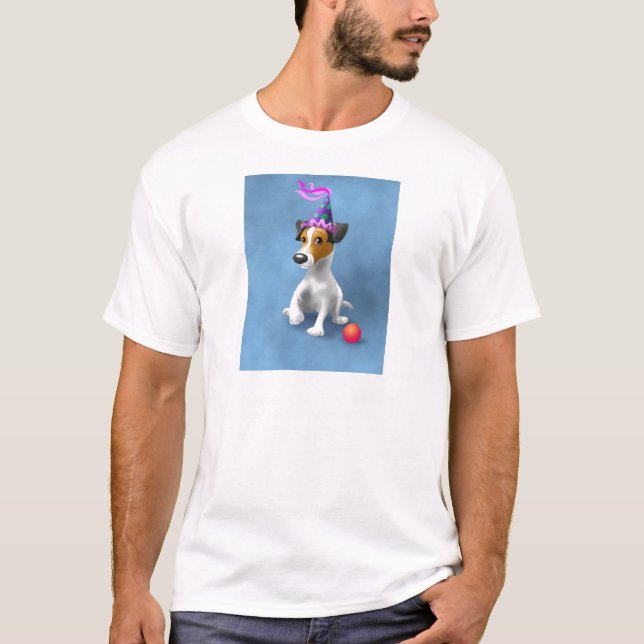 JackRussel Terrier-födelsedag T Shirt (Framsida)
