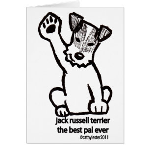 JackRussell bäst Pal Hälsningskort