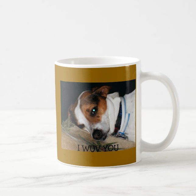 JackRussell kärlek Kaffemugg (Höger)