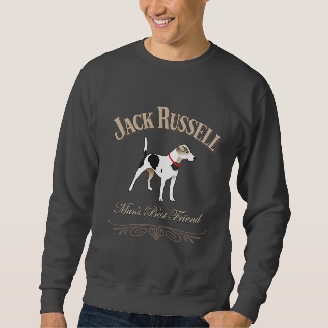 JackRussell man bästa vän Sweatshirt (Framsida)