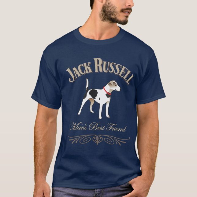 JackRussell man bästa vän T-shirt (Framsida)
