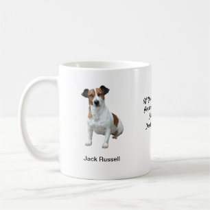 JackRussell mugg - med två bilder och ett motiv