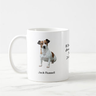 JackRussell mugg - med två bilder och ett motiv