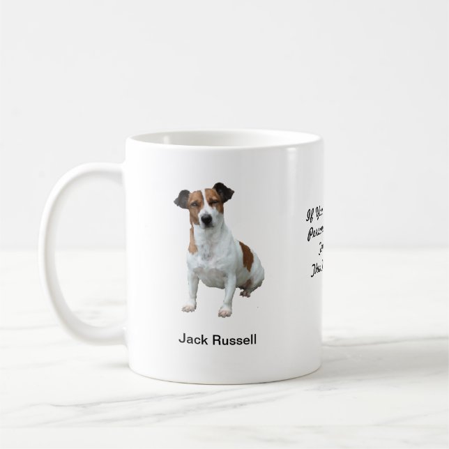 JackRussell mugg - med två bilder och ett motiv (Vänster)