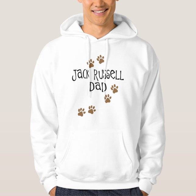 JackRussell pappa Sweatshirt Med Luva (Framsida)
