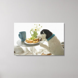 Jackrussell terrier. 4 canvastryck
