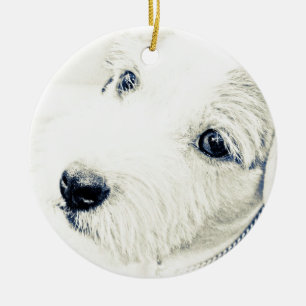 JackRussell Terrier Julgransprydnad Keramik