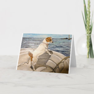 JackRussell Terrier på fartyget Kort