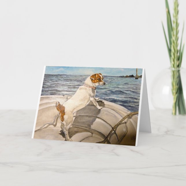 JackRussell Terrier på fartyget Kort (Framsida)