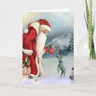 JackRussell Terrier & pappa jul Helgkort