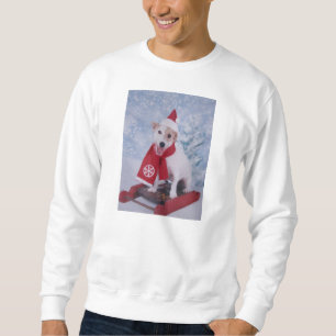 JackRussell Terrier - Santas hjälpreda Sweatshirt