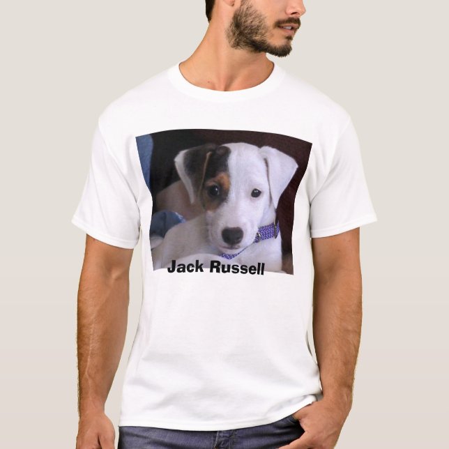 JackRussell valp T Shirt (Framsida)