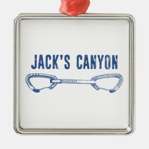 Jack's Canyon Arizona Klippklättring Quickdraw Julgransprydnad Metall