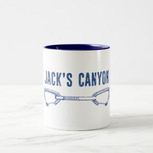 Jack's Canyon Arizona Klippklättring Quickdraw Två-Tonad Mugg