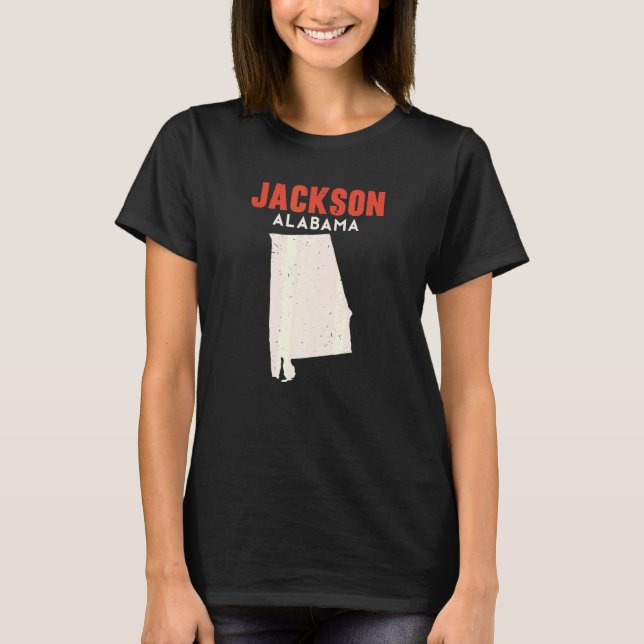 Jackson Alabama USA State America Travel T Shirt (Framsida)